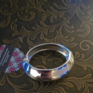 Silver-Tone Women's Bangle Bracelet